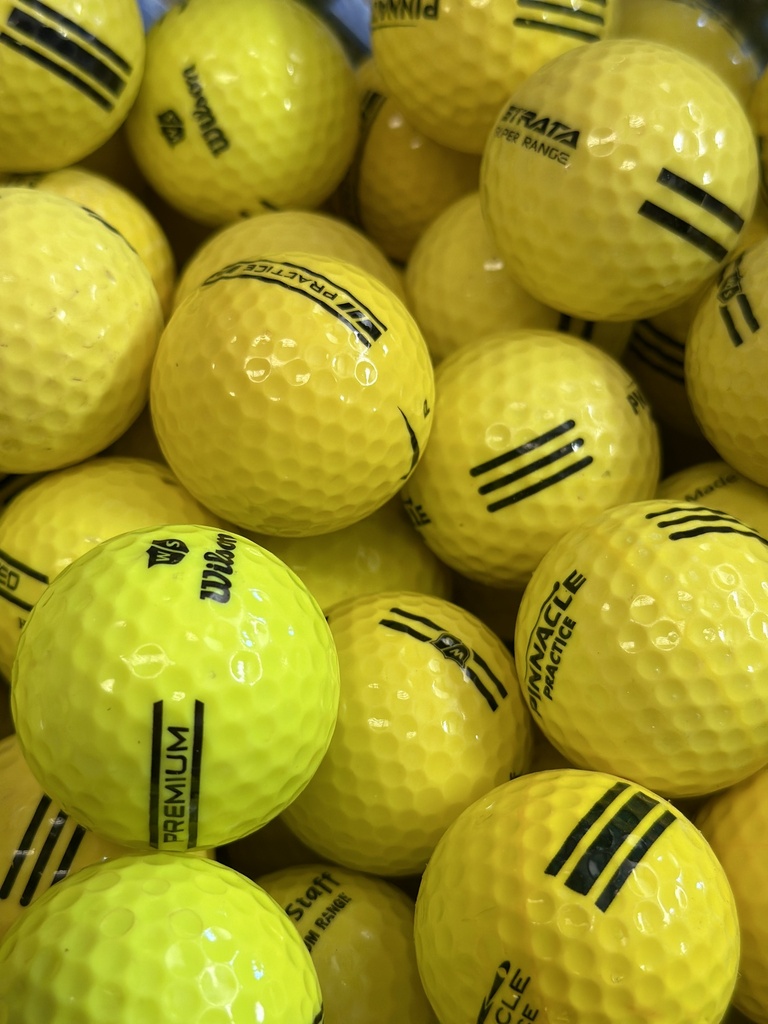 ​​Range Balls - Assorted Brand - Grade A - Bag Of 300 Yellow Balls