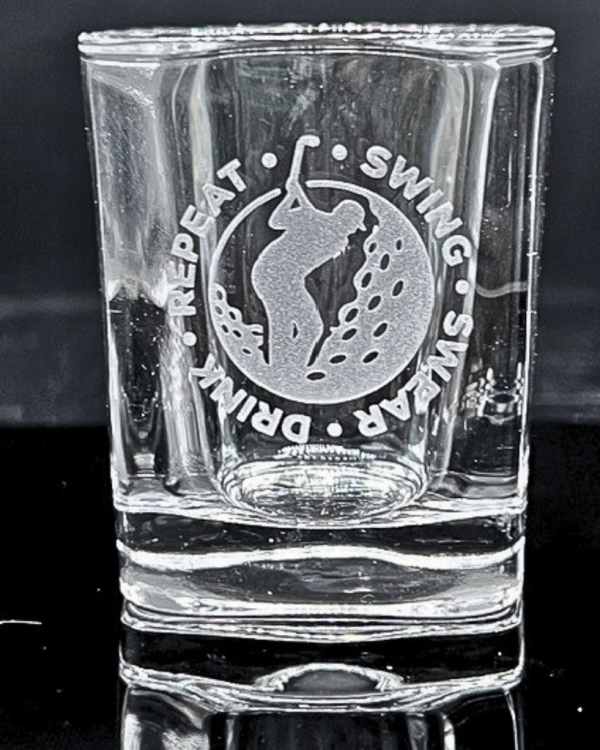 Etched Squared Shot Glass -2 oz.