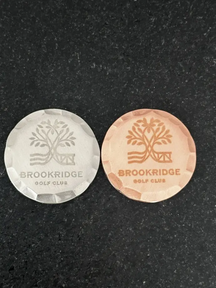Hammered ball markers - etched - Image 8